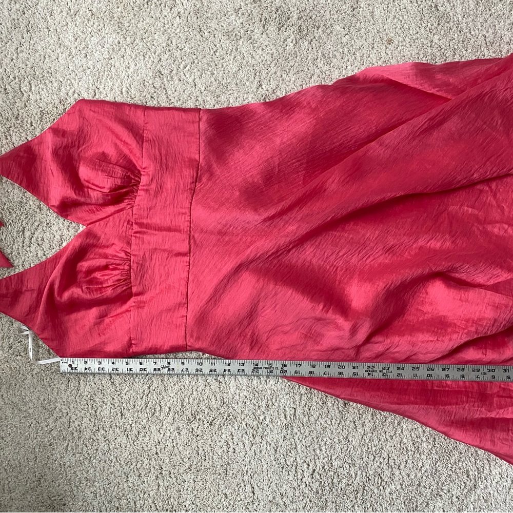Wtoo by Watters & Watters Coral Halter Pink Dress - Picture 7 of 8